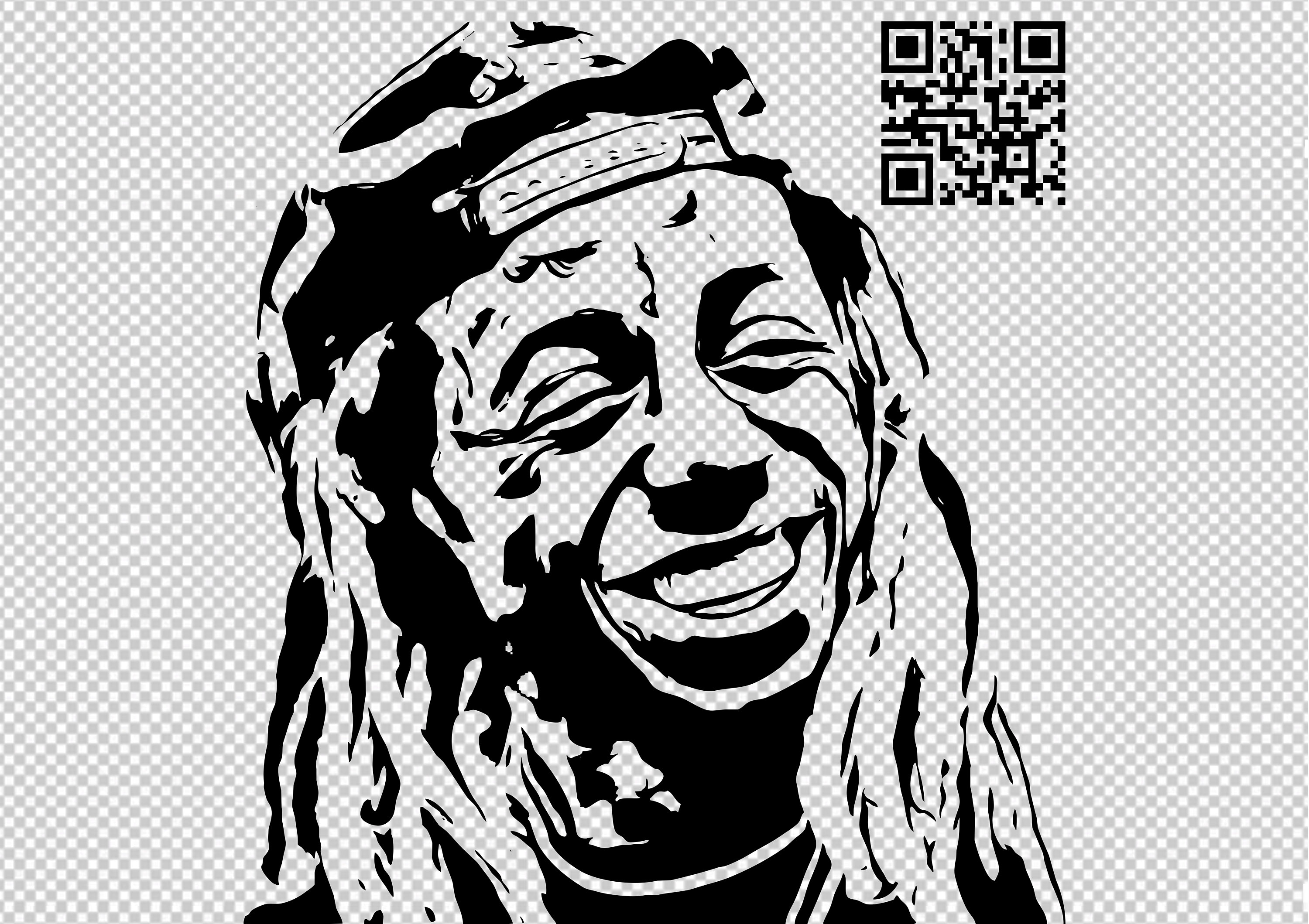 Lil Wayne Personalised QR Code Spotify / Apple Music Hip Hop SVG PNG