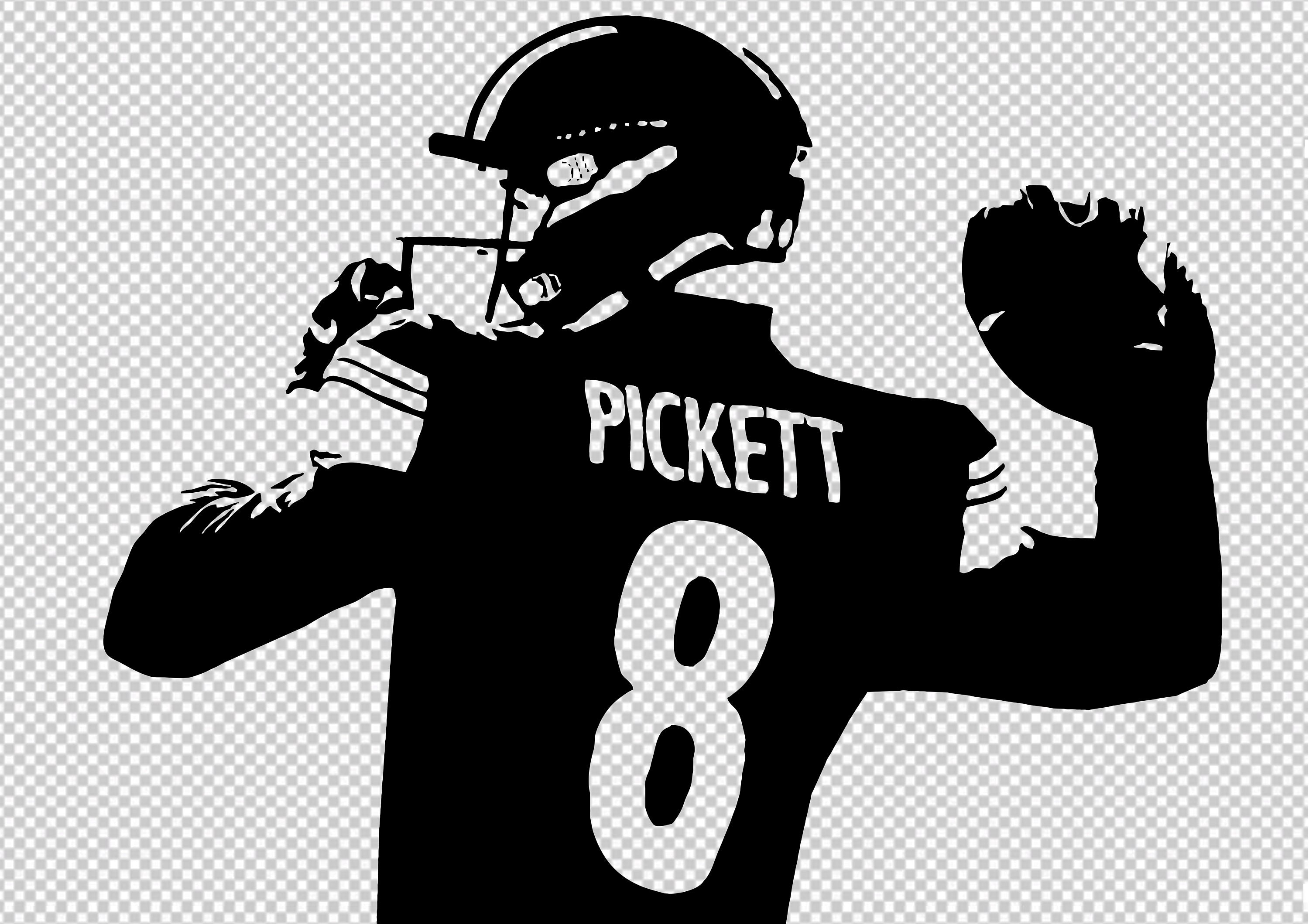 Kenny Pickett Football SVG PNG Kenny Pickett Clipart Scalable Download