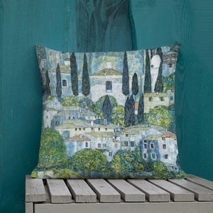 Klimt Pillow Case, Gustav Klimt Pillow, Klimt Cushion Cover, Decorative pillows, Home Decor, Unique Gift