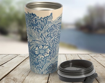 Mug William Morris Marigold : gobelet de voyage en acier inoxydable