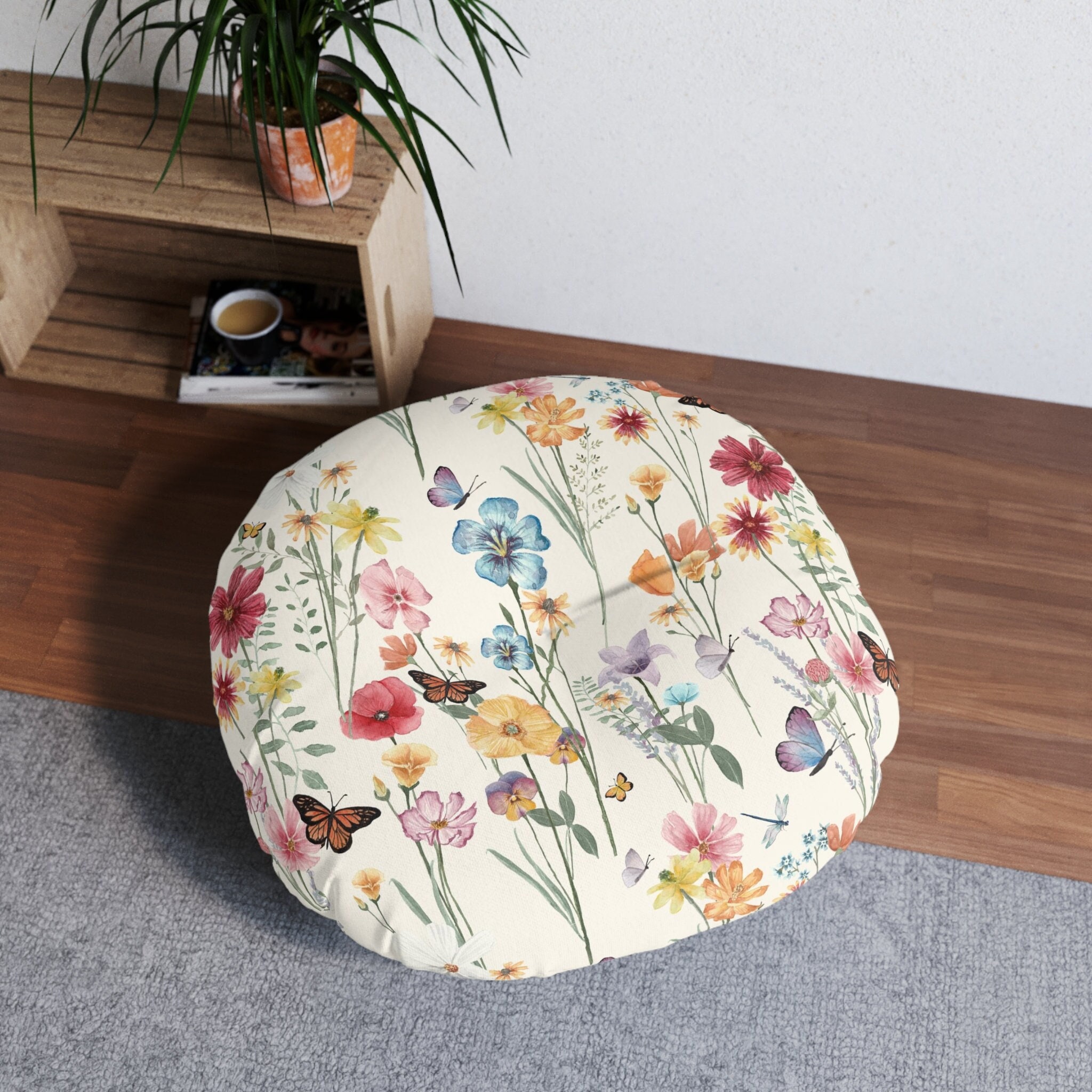Goodliest Flower Seat Cushion Cute Floor Pillow Thickened Flower
