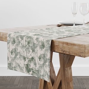 Corredor de mesa de hojas de otoño, Corredor de mesa de hojas de otoño, Corredor de mesa botánico de otoño, Corredor de mesa de granja de otoño, Decoración del hogar de otoño