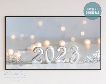 Samsung Frame TV art, Happy New Year TV Art, Happy New Year 2023, frame tv new year, Instant Download, Samsung Art TV