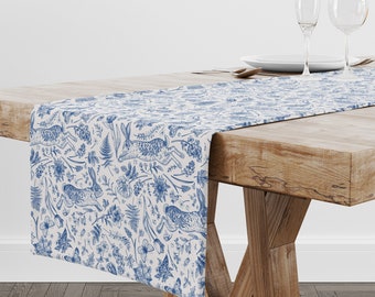 Floral Hase Tischläufer: Vintage Ostern Frühling Dekor