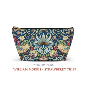 William Morris Cosmetic Organizer, Travel Accessories Bag, Unique makeup bag, Travel Pouch, toiletry bag women, Unique gift