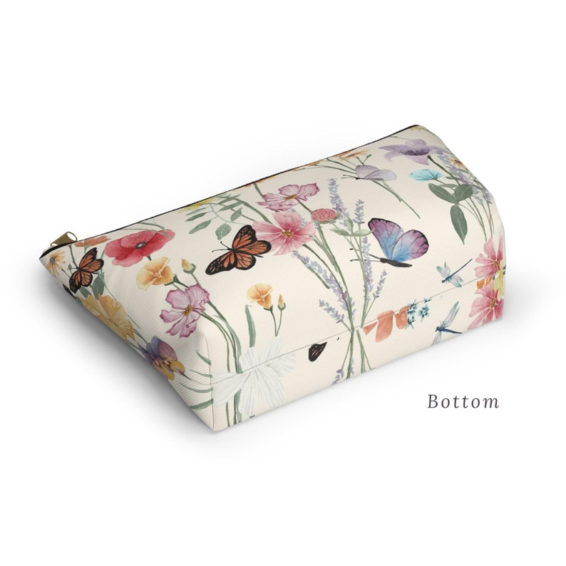 Watercolor Wildflowers Makeup Bag: Floral Zipper Pouch - Etsy