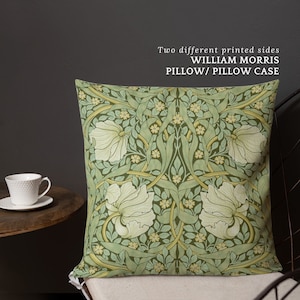 William Morris Pimpernel Pillow Cover: Double-Sided Floral Cushion