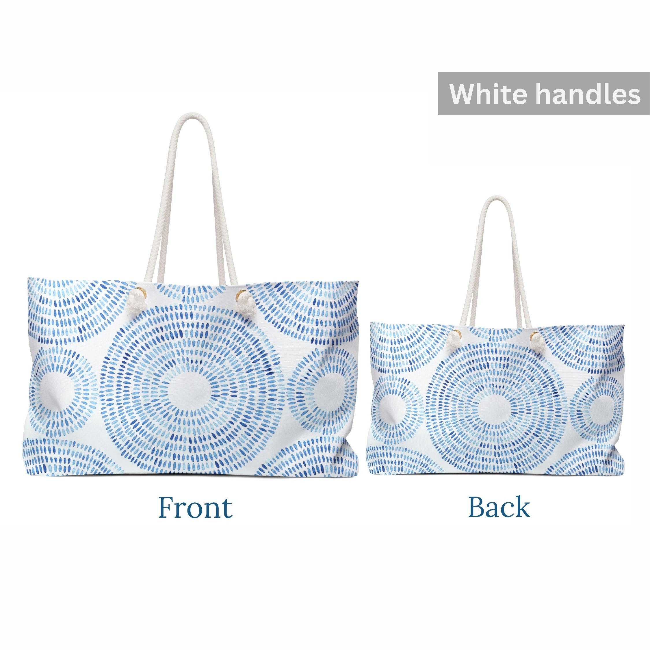 Blue and White Large Beach Bag Summer Bag Blue Tote Bag Weekender Bag Women Large Tote Bag Blue Pattern Bag Blue Summer Beach Bag Etsy Canada