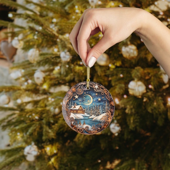 Blue glass sale christmas ornaments