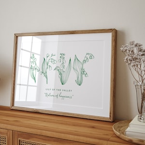 Lily of the Valley Printable, Lily of the Valley Print, May Birth ...