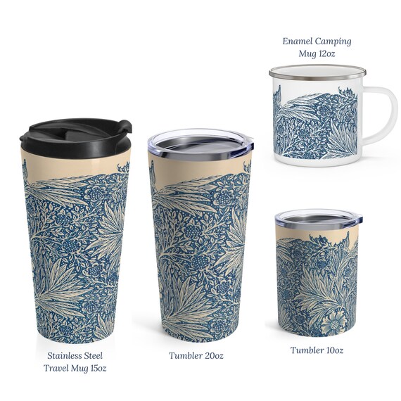 William Morris Marigold Mug: Stainless Steel Travel Tumbler - Etsy