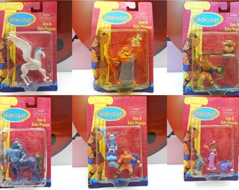 Lot 6 Disney HERCULES Man of Myth Action Figure Sets Vintage 90s