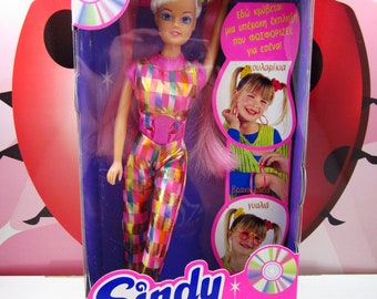 SINDY DISCO Fashion Doll Blond Pink Ponytails Colorful SI 18650 Hasbro Giochi Preziosi 90s Vintage Rare Sealed