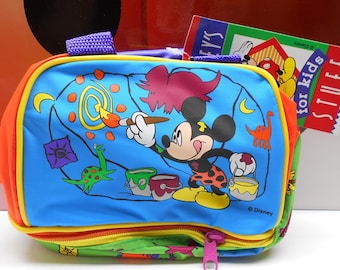 DISNEY MICKEY Mouse Kids Lunch Snack Bag Vintage 90s Collectible Rare New With Tags Old Stock Wrapped