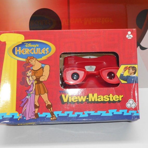 Disney Hercules View Master 3D Viewer 1997 Tyco 3 Reels Set Sealed European  Vintage 
