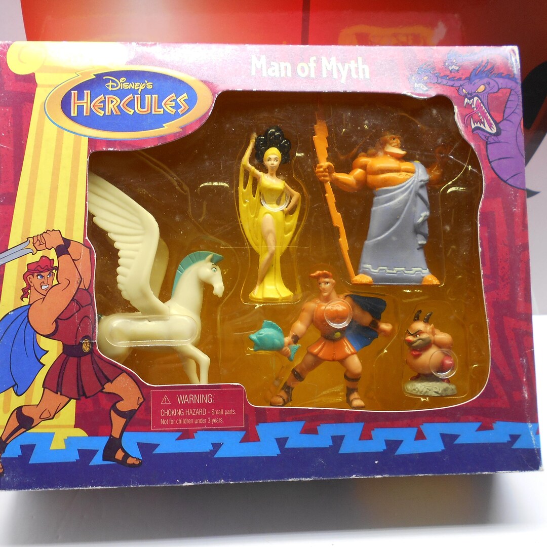 Disney HERCULES vintage フィギュア Hercules Figurines Gift Set Applause Disney Rare Vintage