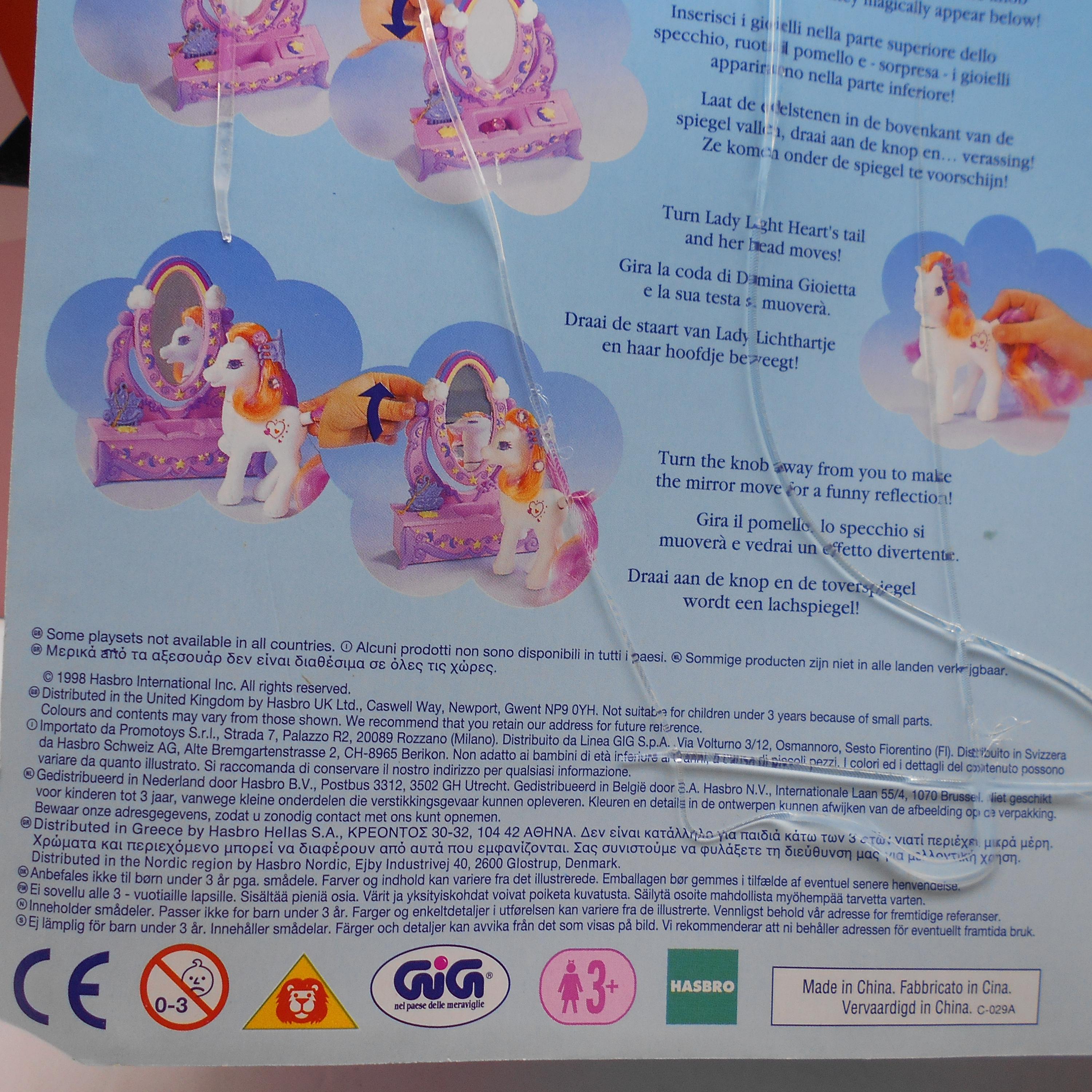 My Little Pony Lady LIGHT HEART 1998 MLP G2 Hasbro Gig Royal Lady