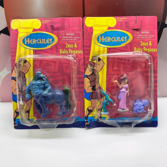 Lot 2 Disney HERCULES Man of Myth Action Figure Sets Vintage 90s