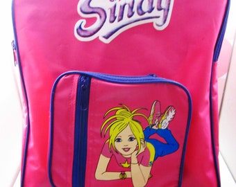 SINDY Greek Doll Kids Backpack School Trolley Bag Wheels 15in Hasbro 90s Vintage Rare