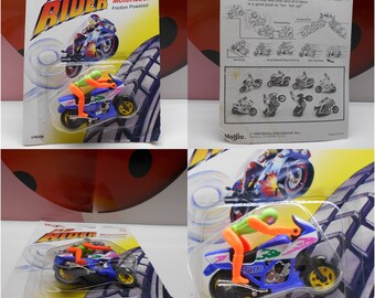 Lot 8 FLIP RIDER Motorcycle Motorized Friction Powered 1995 1996