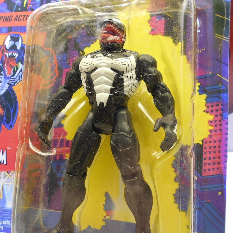 Spiderman VENOM New Animated Series Action Figure Toy Biz 90s Vintage Rare European Sealed image 2