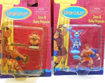 Lot 5 Disney HERCULES Man of Myth Action Figure Sets Vintage