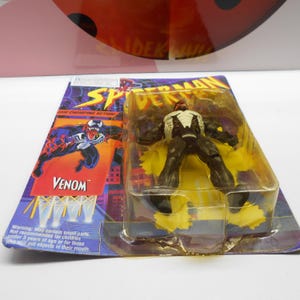 Spiderman VENOM New Animated Series Action Figure Toy Biz 90s Vintage Rare European Sealed image 3