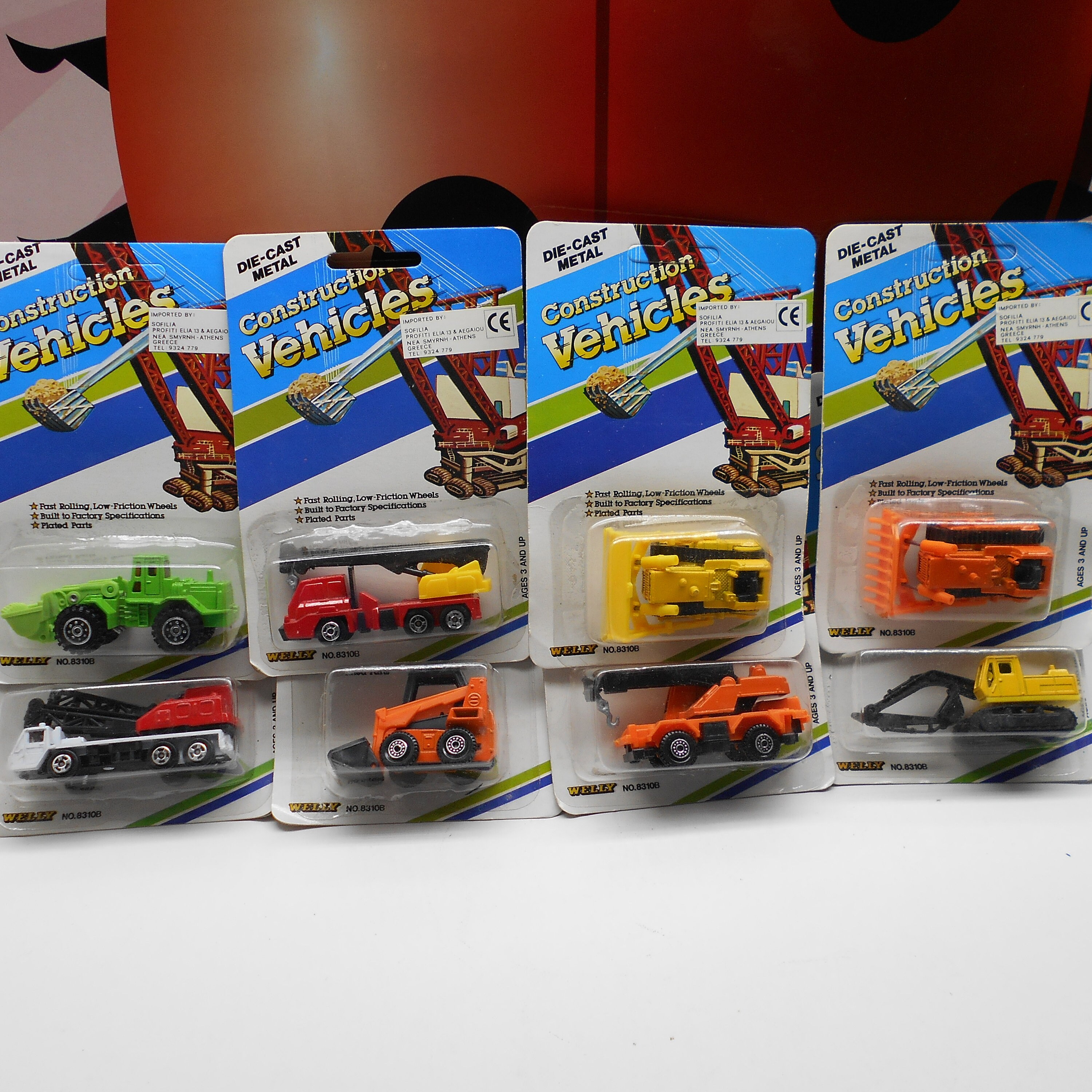 Lot 8 CONSTRUCTION VEHICLES Bulldozer Excavator Crane Skid Steer