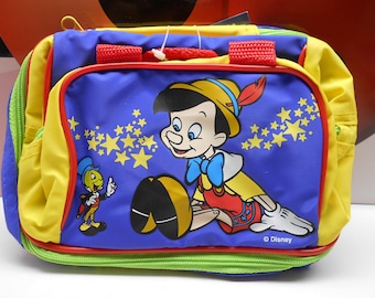 Walt DISNEY's PINOCCHIO Kids Lunch Snack Bag Vintage 90s Collectible Rare New With Tags Old Stock Wrapped