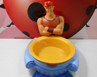Disney Hercules Figure Kid's Bowl Plate Dish Applause 90s Vintage Brand New Rare