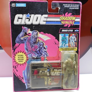 G.I.Joe SNAKE EYES Actionfigur Zubehör Shadow Ninjas 1994 Hasbro GI Joe Vintage Rare Mint Sealed European