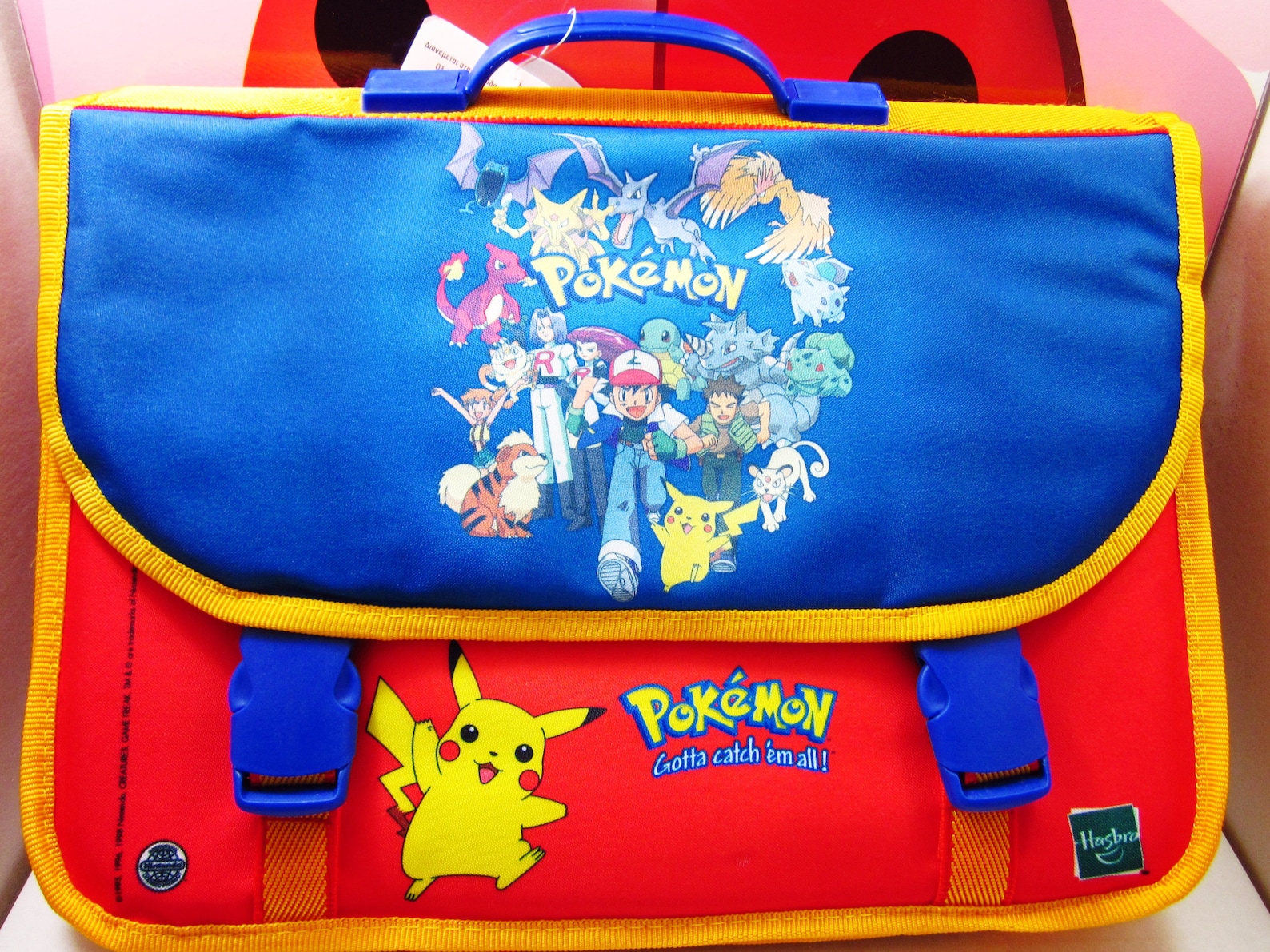 POKEMON Kids Backpack 14in School Bag Briefcase 2000 Hasbro Etsy