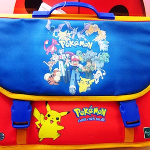 Sac à dos POKEMON pour enfant 14 dans cartable cartable 2000 Hasbro Nintendo vintage neuf ancien stock emballé d'origine