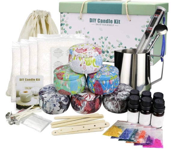 Candle Making Kit - Wax and Accessory DIY Set for The Making of Scented Candles