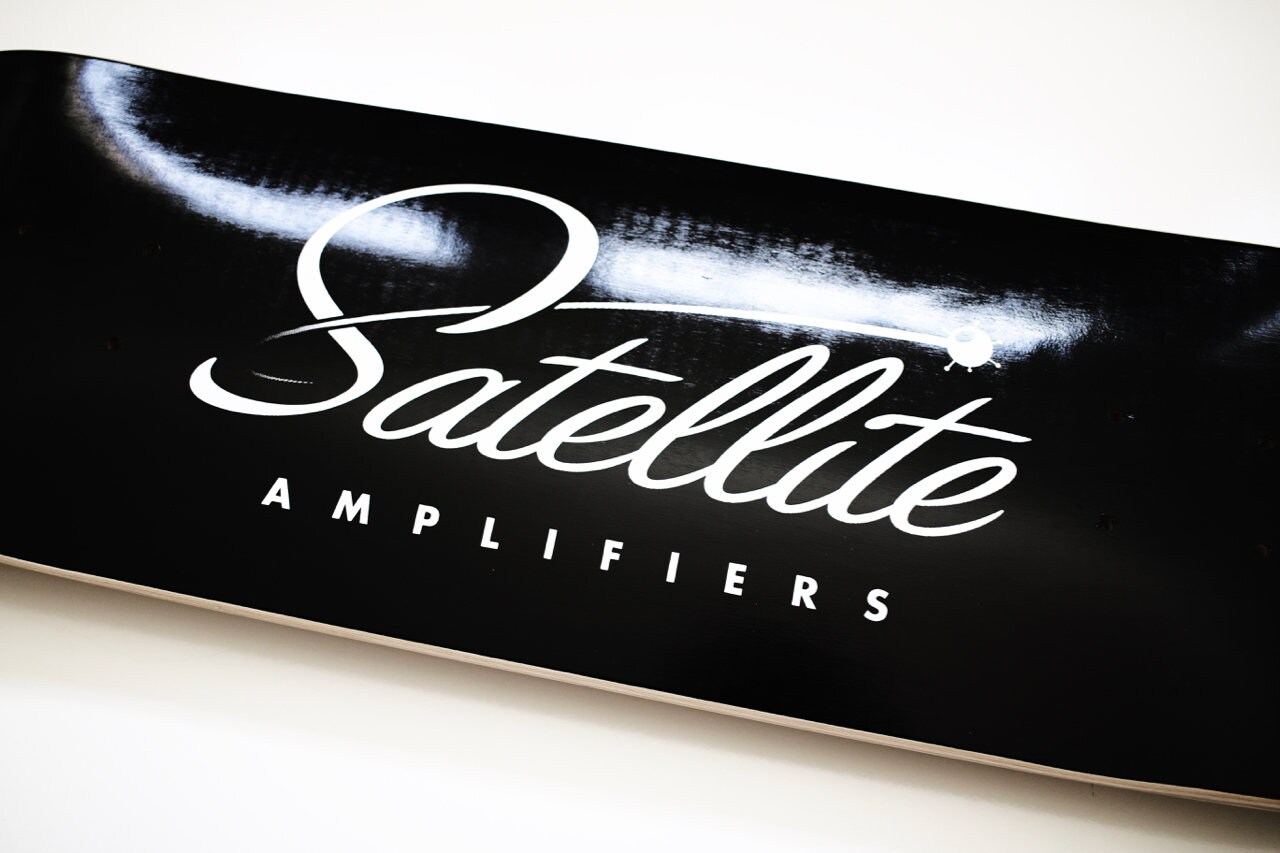 Satellite Skateboard Deck Etsy