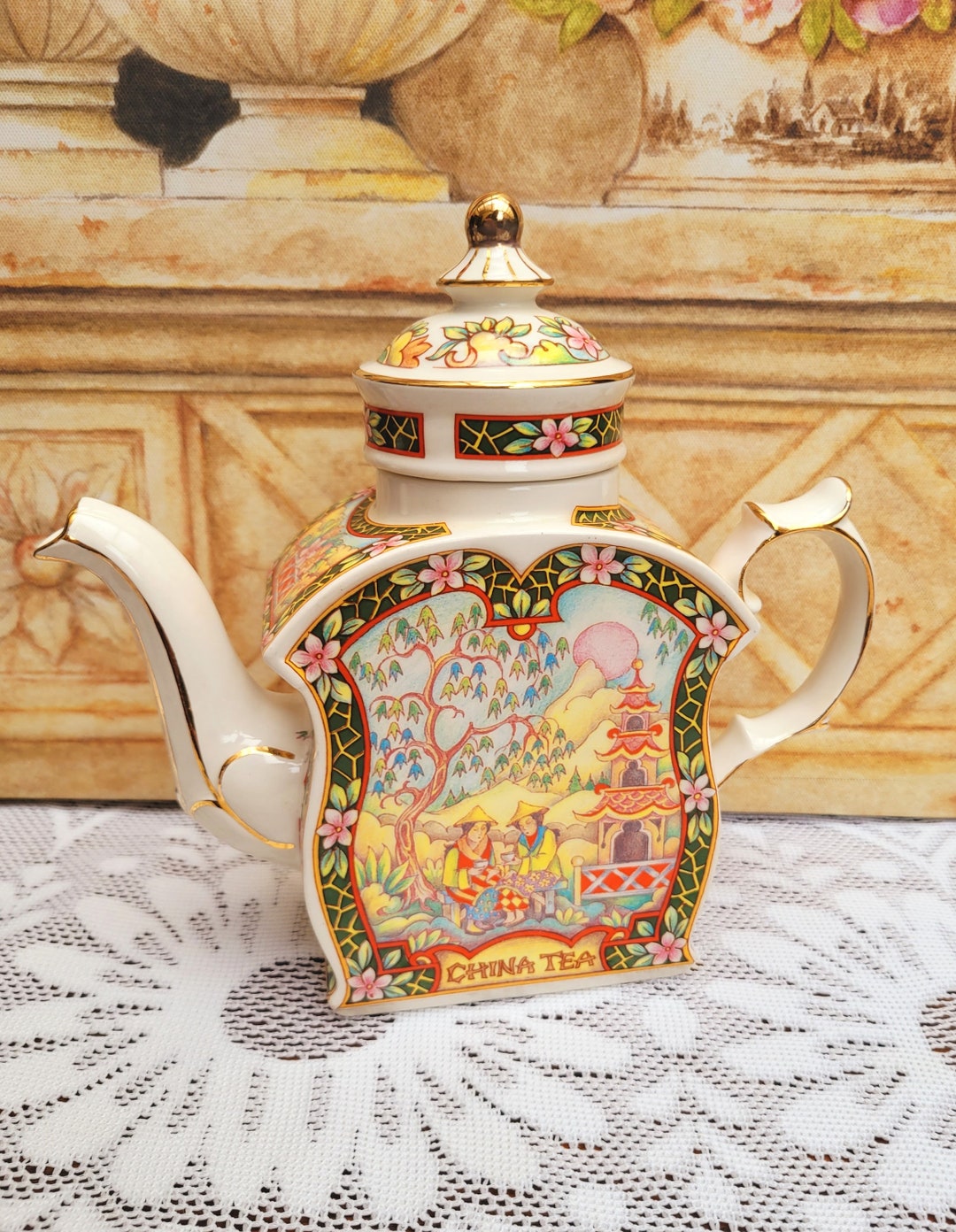 Sadler Teapot World of Tea Collection China Tea Made in Etsy