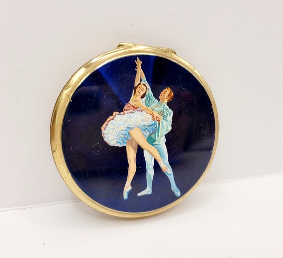 Stratton Powder Compact Ballerina Ballet Dancers,… - image 1