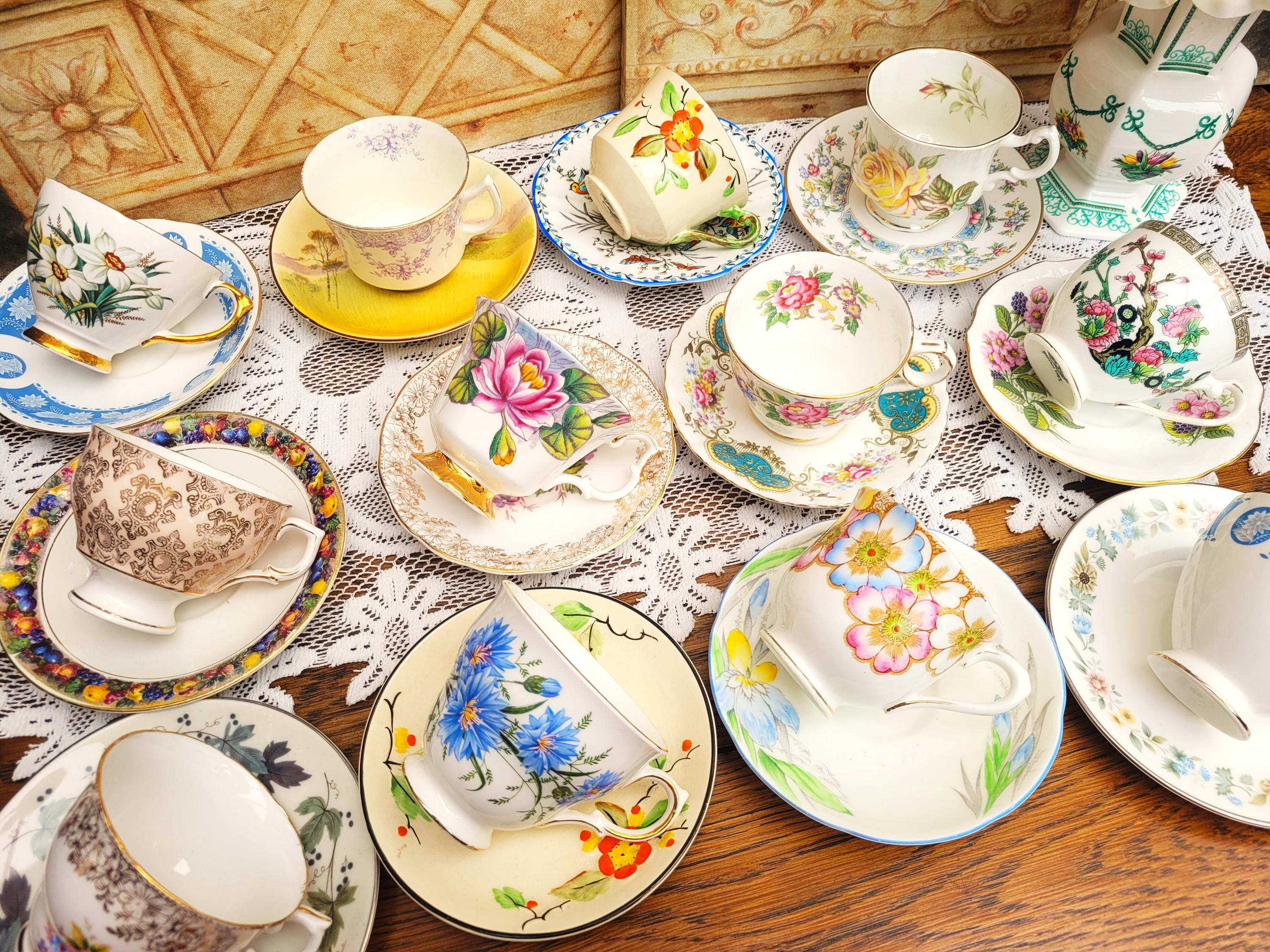 Vintage tea cups - Etsy 日本