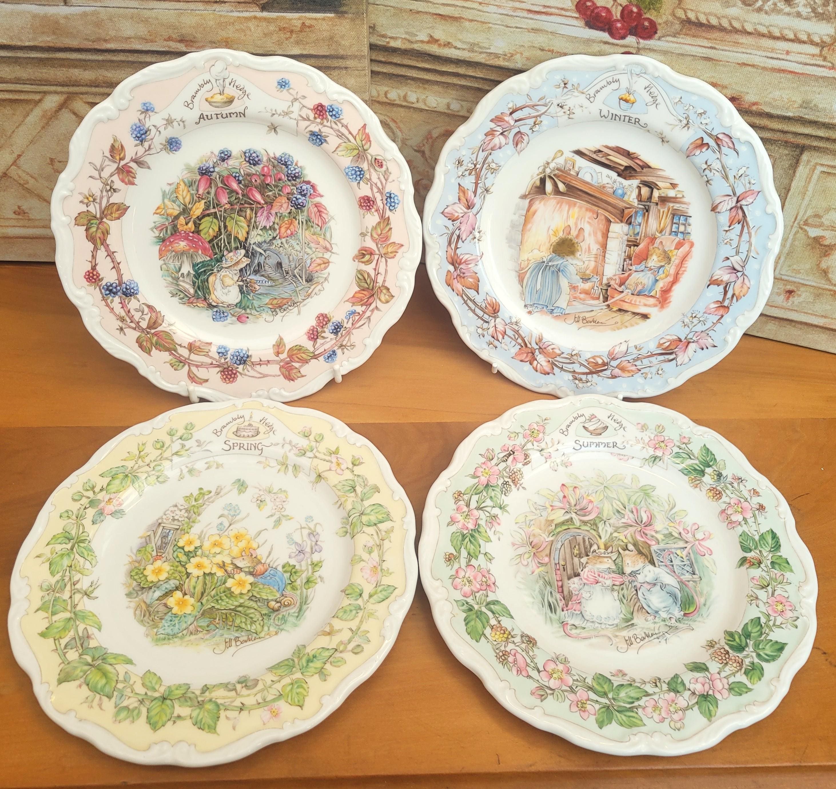   Brambly Hedge プレート4枚セット Brambly Hedge Four Season Plates - Etsy