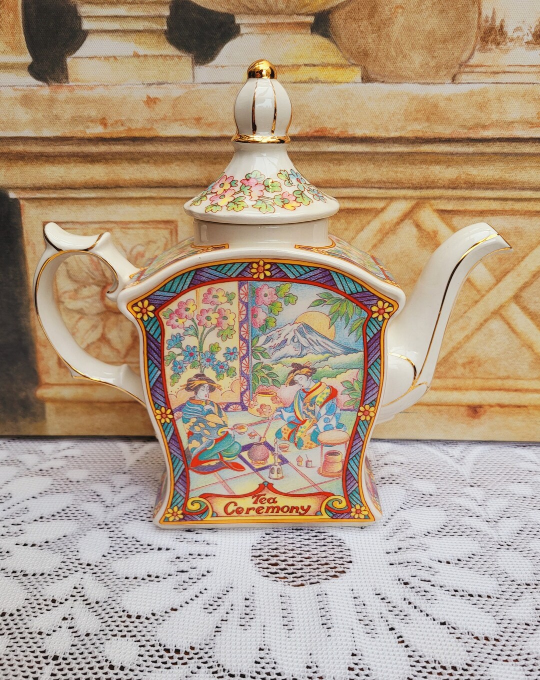 Sadler Teapot World of Tea Collection Tea Ceremony Made in Etsy