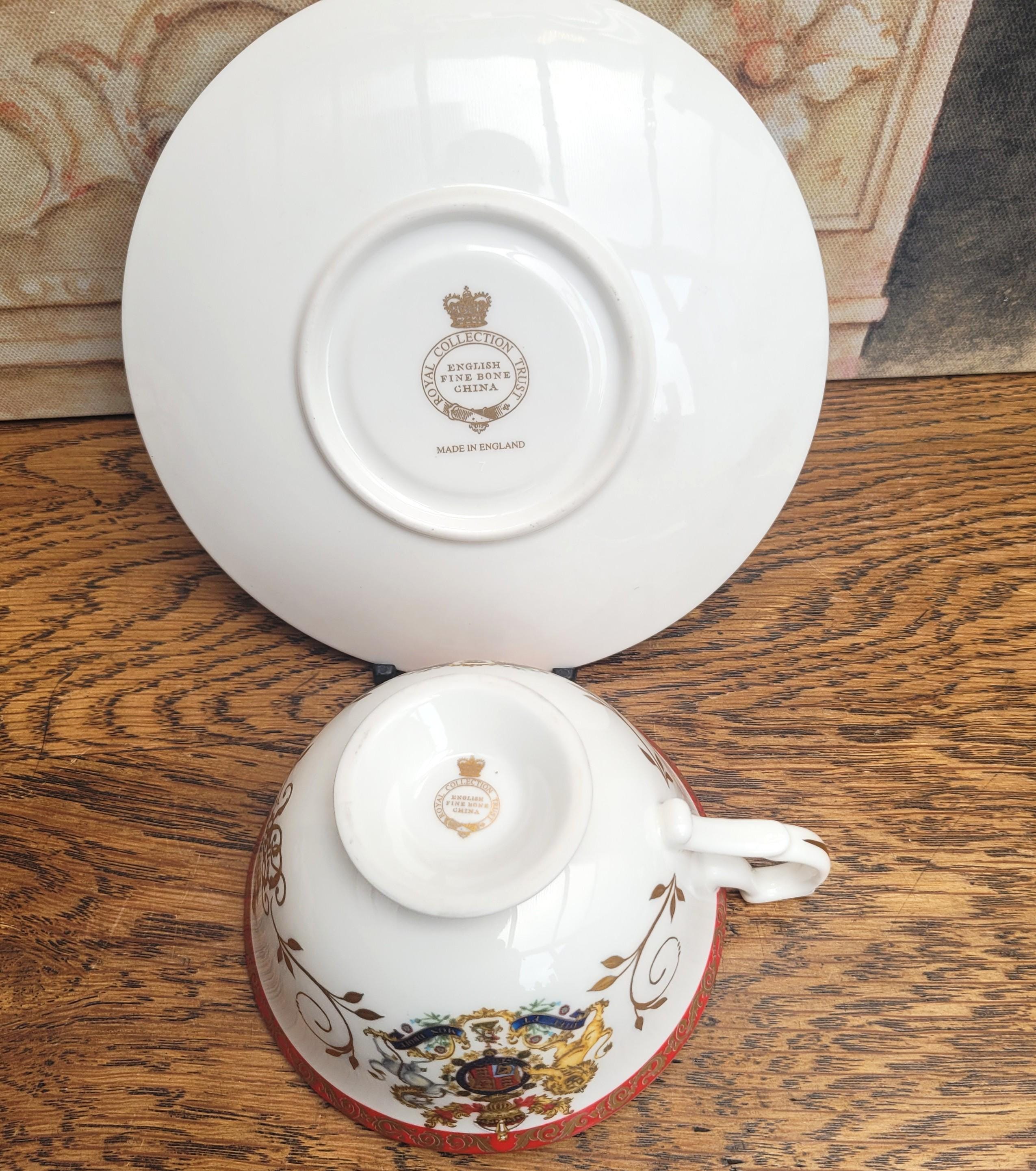 The Royal Collection Queen Elizabeth II Tea Cup & Saucer, 60th
