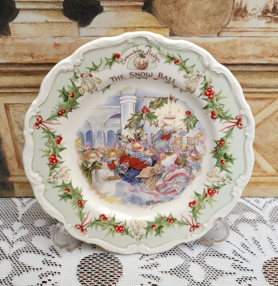 ブランブリーヘッジ THE  BALL & THE DISCOVERY Brambly Hedge the Snow Ball , Royal Doulton Christmas
