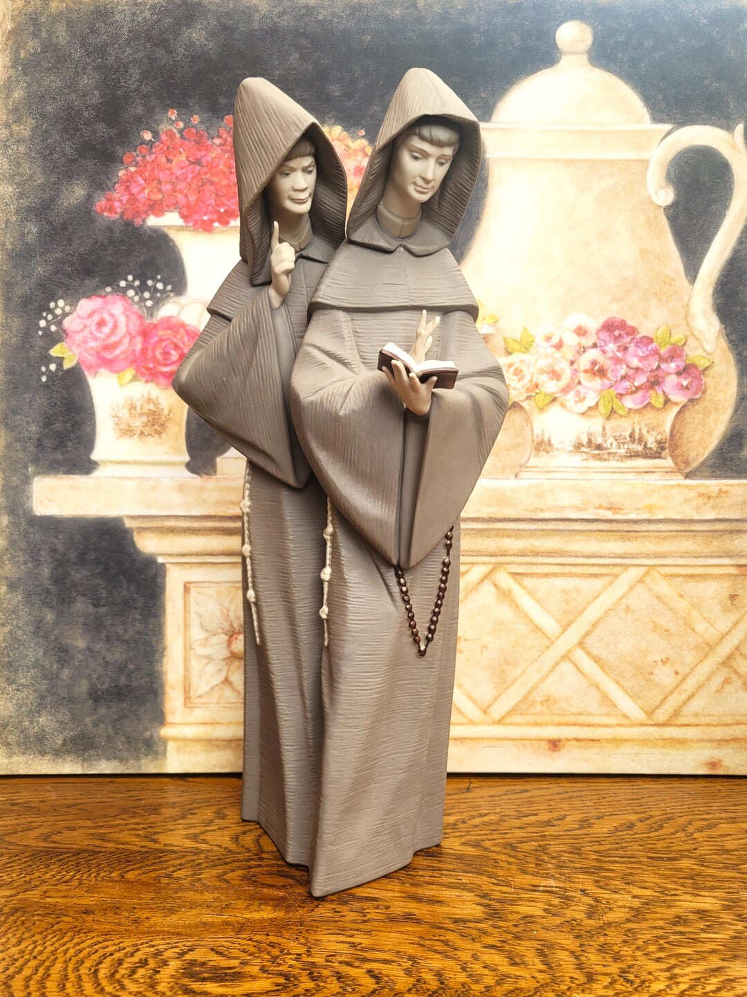 Lladro Gres Figurine Franciscan Monks in Prayer 5155, Retired, Fine ...