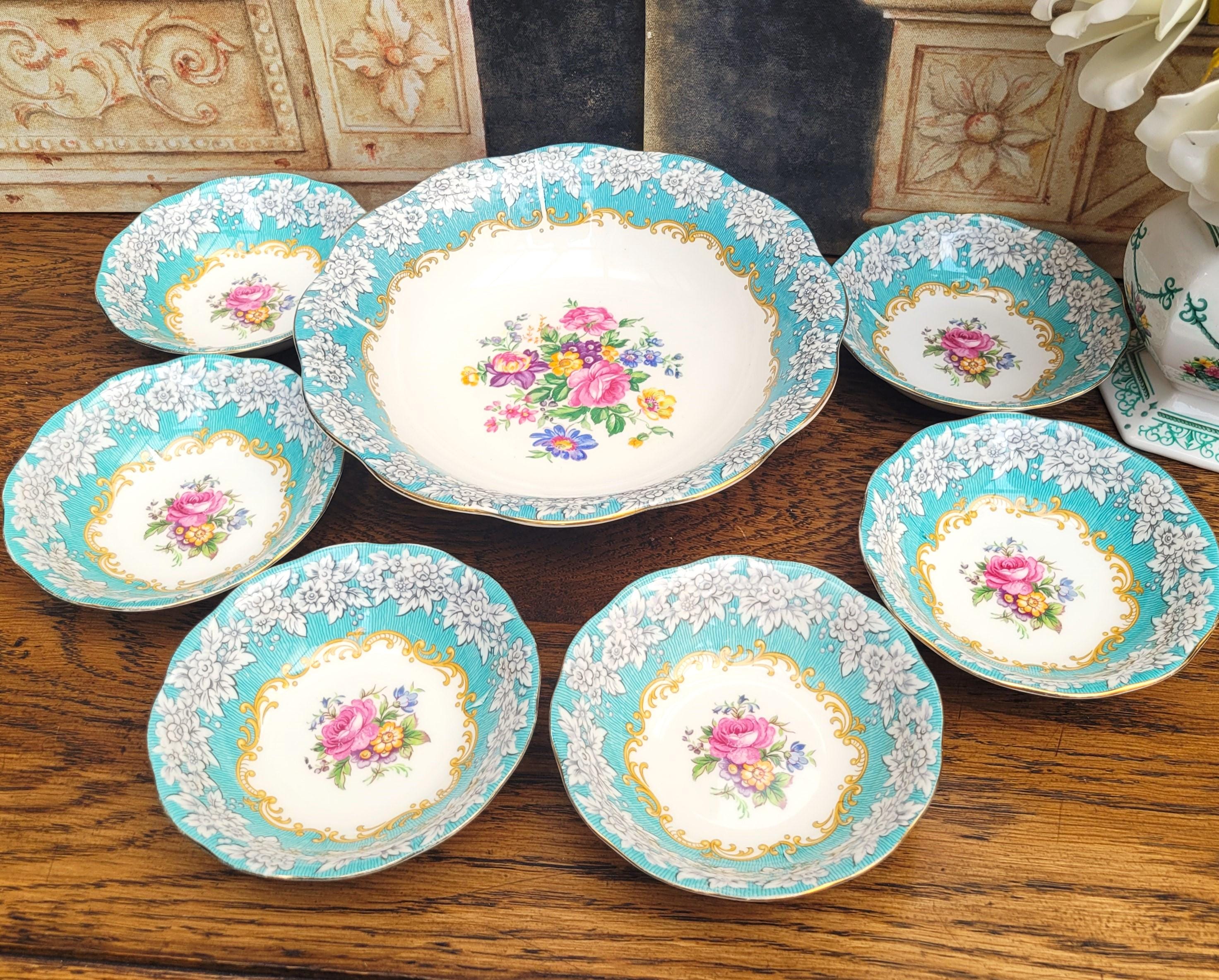 Royal Albert Enchantment Bowl Set, Fine Bone China, England - Etsy 