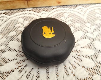 Wedgwood Egyptian Black Basalt & Gold Shaped Trinket Box, Queen Ankhesenamun