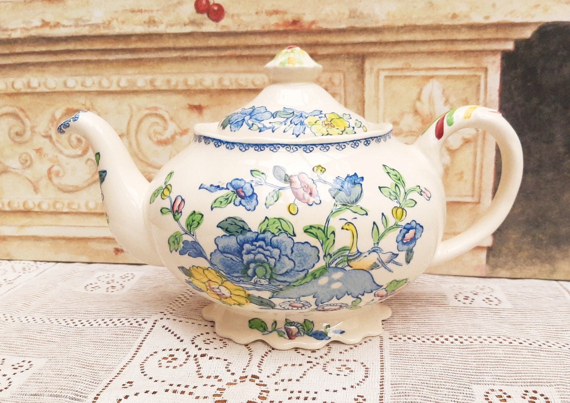 Masons Regency Teapot C4475 English Ironstone China VGC Etsy