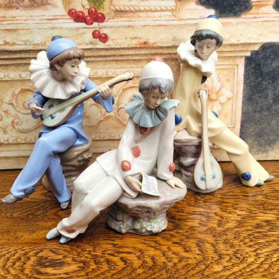 ドイツ　HUTSCHENREUTHER ペンギン　5体　フィギュリン　陶磁器 リヤドロ ナオ 男の子 羊飼い 羊 フィギュリン スペイン 陶器 置物