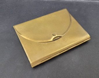 Coty Powder Compact Golden Envelope Loose Powder Vintage 1950s Made in England