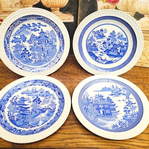 【希少品】スポード ★ウィローパターンシリーズ・テンプルランドスケープ★プレート 希少品】スポード ☆ウィローパターンシリーズ・テンプル