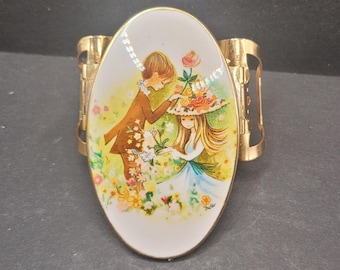 Stratton Lipview Double Lipstick Holder Mirror, Young Love Signed Foster